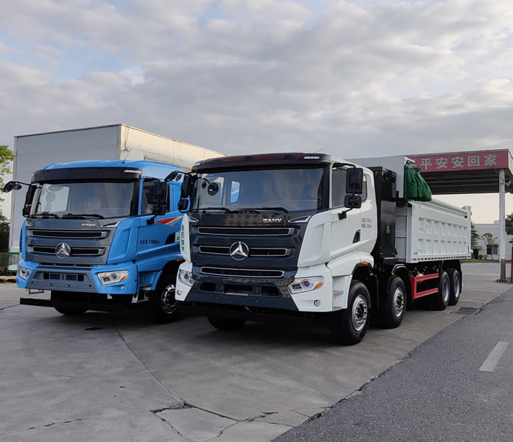 31吨充换电式自卸、搅拌车31 ton rechargeable dump truck and mixer truck